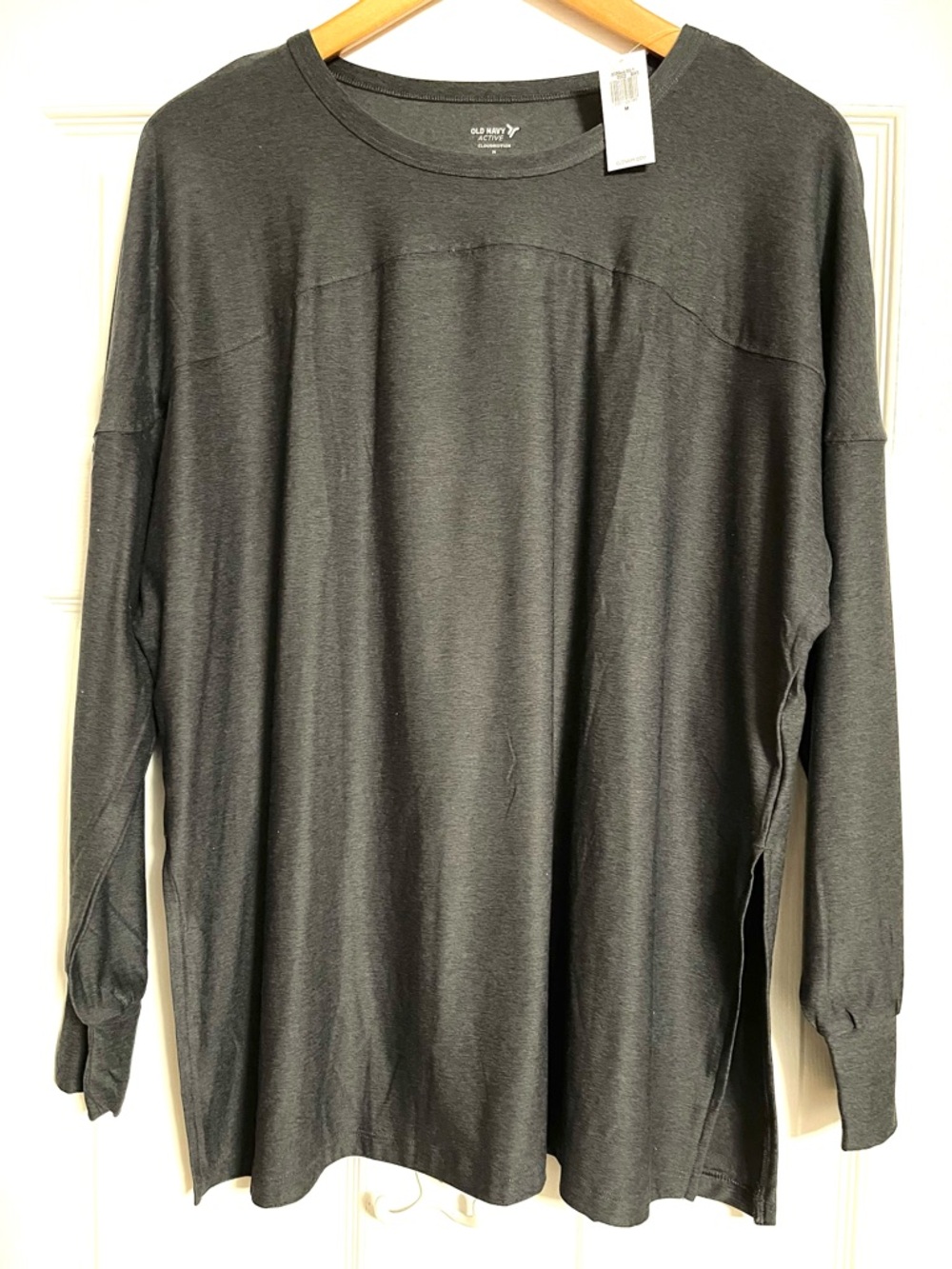 Old Navy Active Cloudmotion Crewneck Top - Charcoal